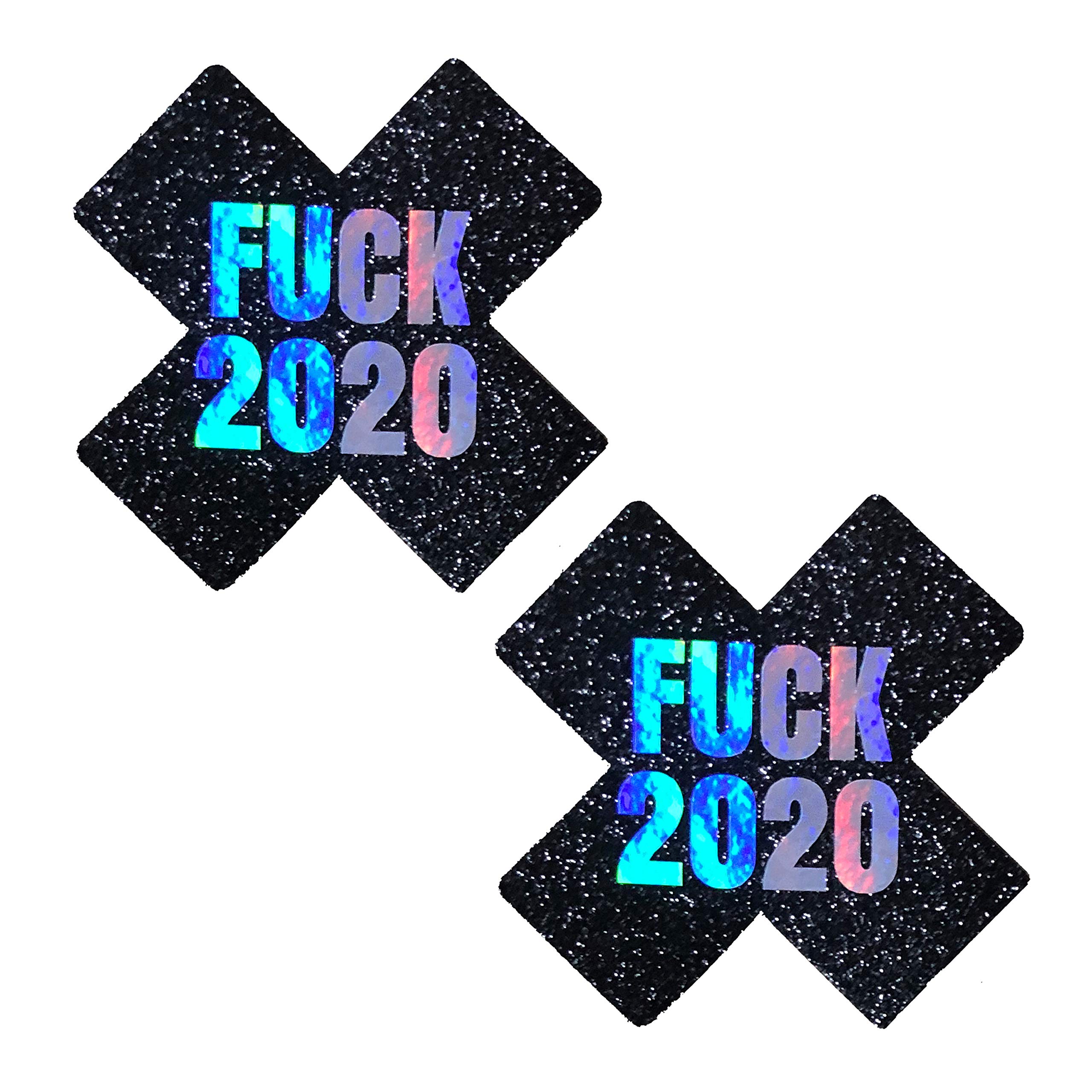 Neva Nude Iridescent Crystal Beamz Nipztix Pasties Nipple Covers for Festivals, Raves, Lingerie and More, Made in USA