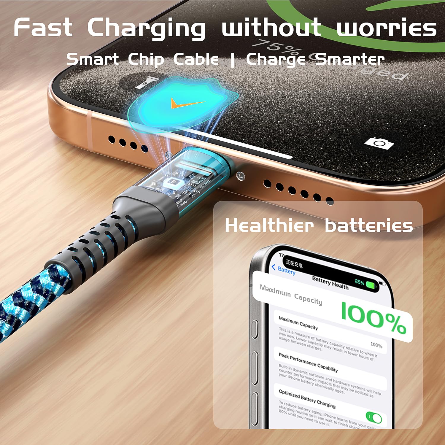 QQLIKE Cable USB C a USB C de 60 W, paquete de 3 [3 pies + 6 pies + 10 pies] tipo C a C de carga rápida para iPhone 16 15 Plus Pro Max para Galaxy S25 S24 S23 S22 para MacBook Pro y iPad Pro/Air