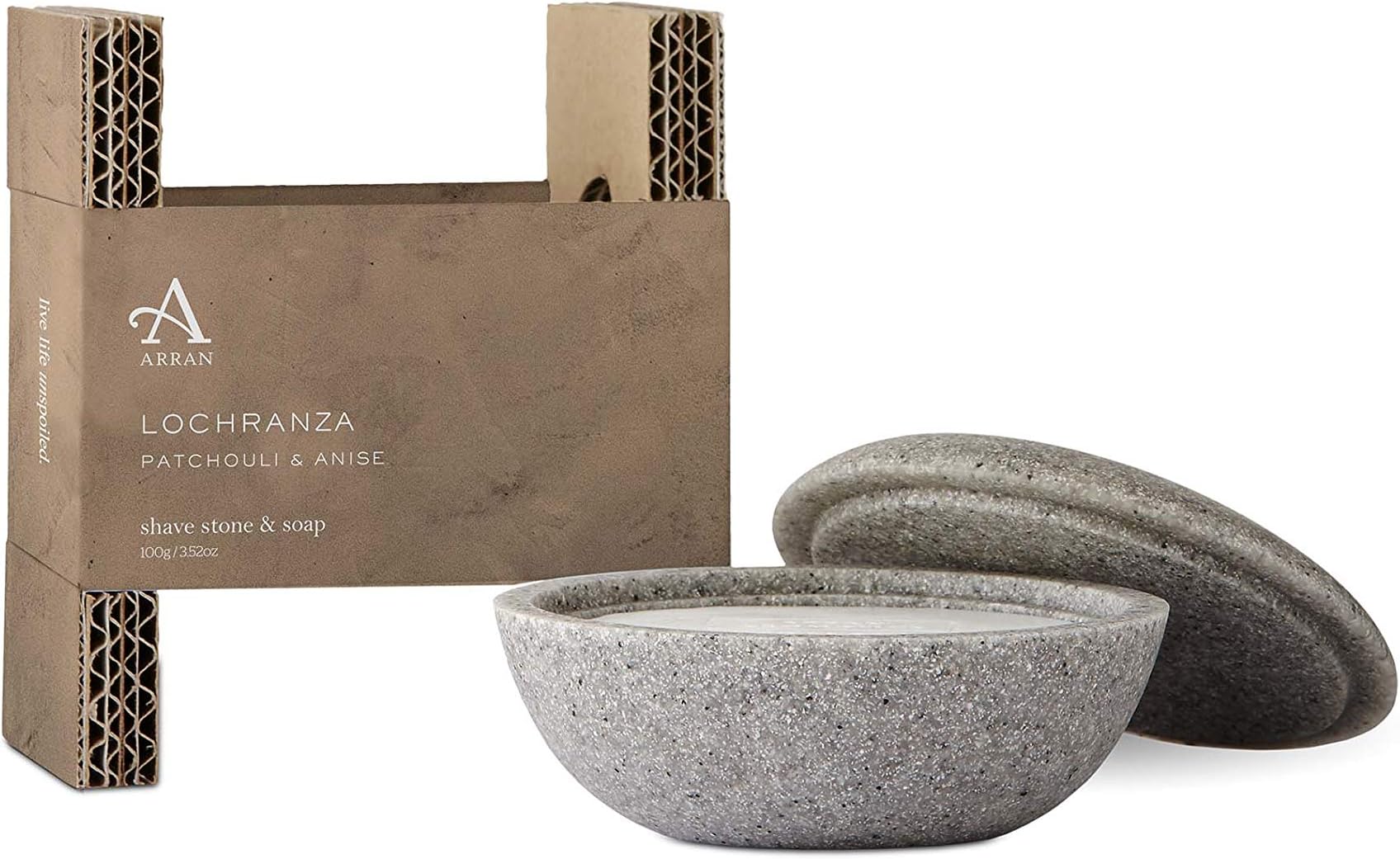 Arran Sense of Scotland Lochranza Shaver Soap In Bowl, 100 g