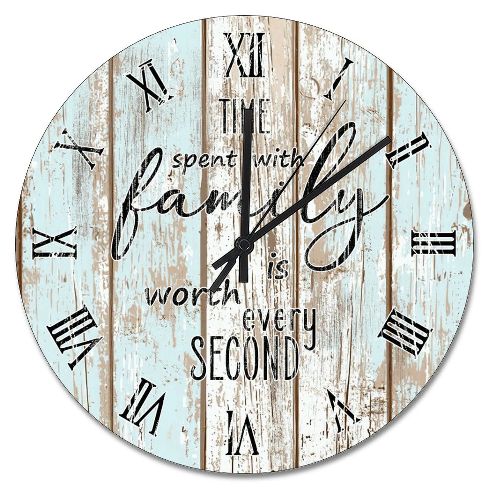 Horloge murale en bois vintage pour embellir votre cuisine et vos moments en famille