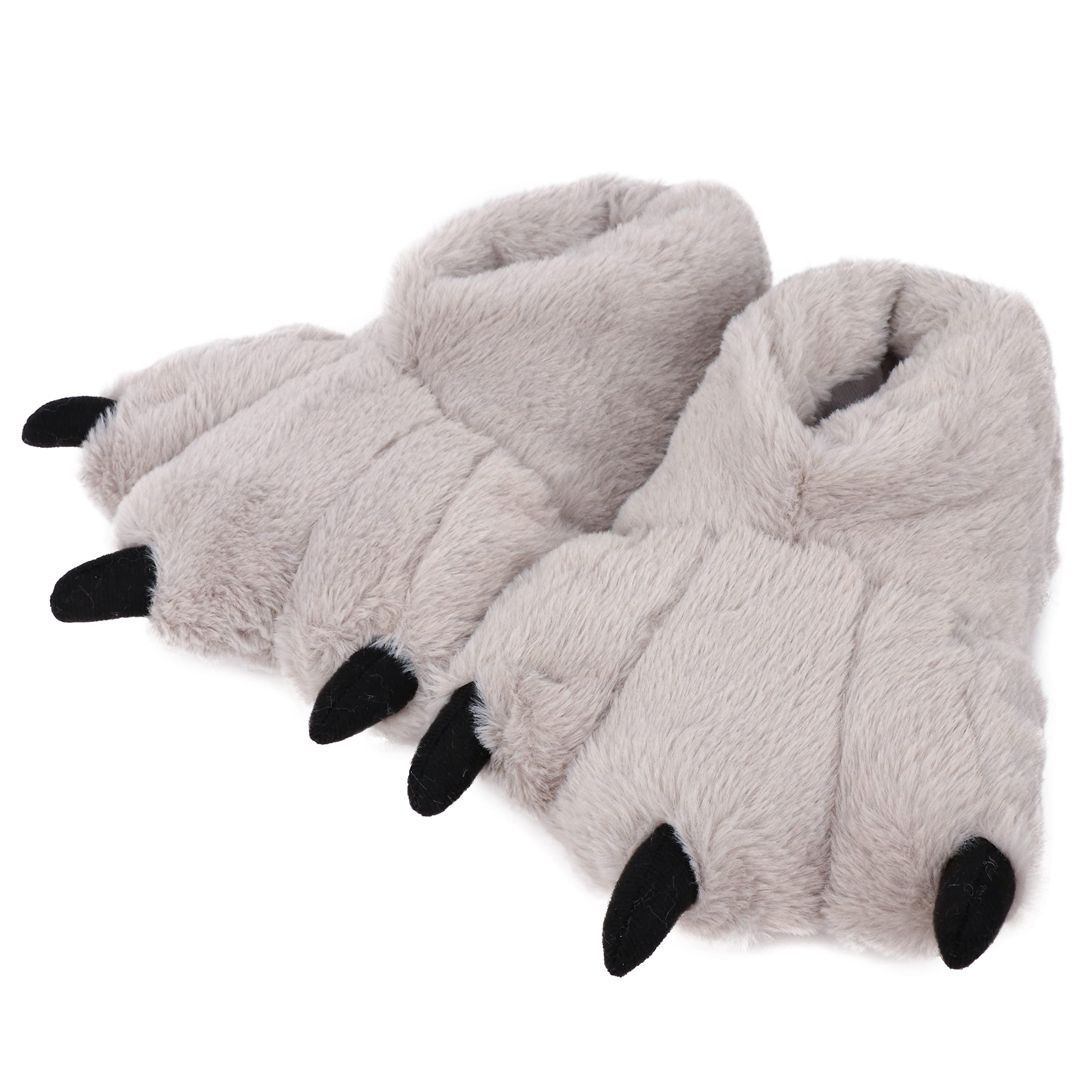 Aopurowomen Plush Animal Paw Slippers Funny Novelty Bear Claw