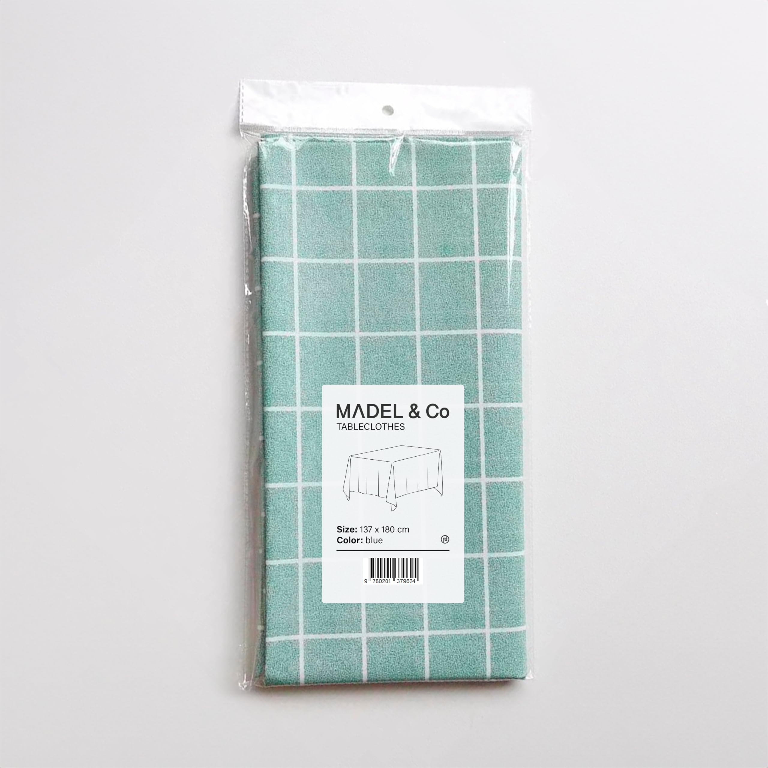 Madel Mantel Antimanchas Rectangular, Mantel Impermeable, Facil de Limpiar, Mantel Exterior Jardín, Mantel Mesa Interior (Azul, 137 x 180 cm) — view 5