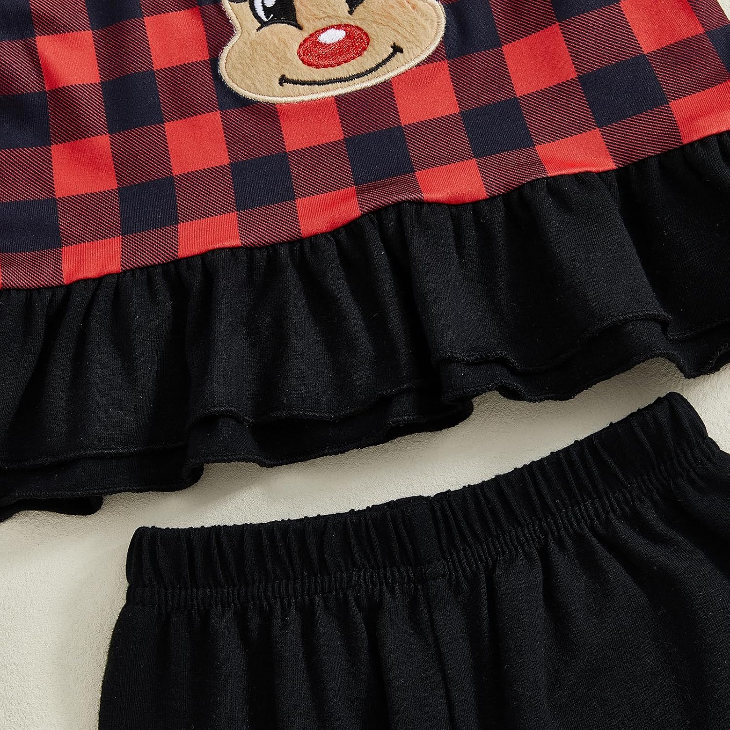 Kids Toddler Girl Halloween Outfit Plaid Pumpkin T-Shirts Pullover Sweatshirt Tops Flare Pants Set Fall Clothes - Image 8