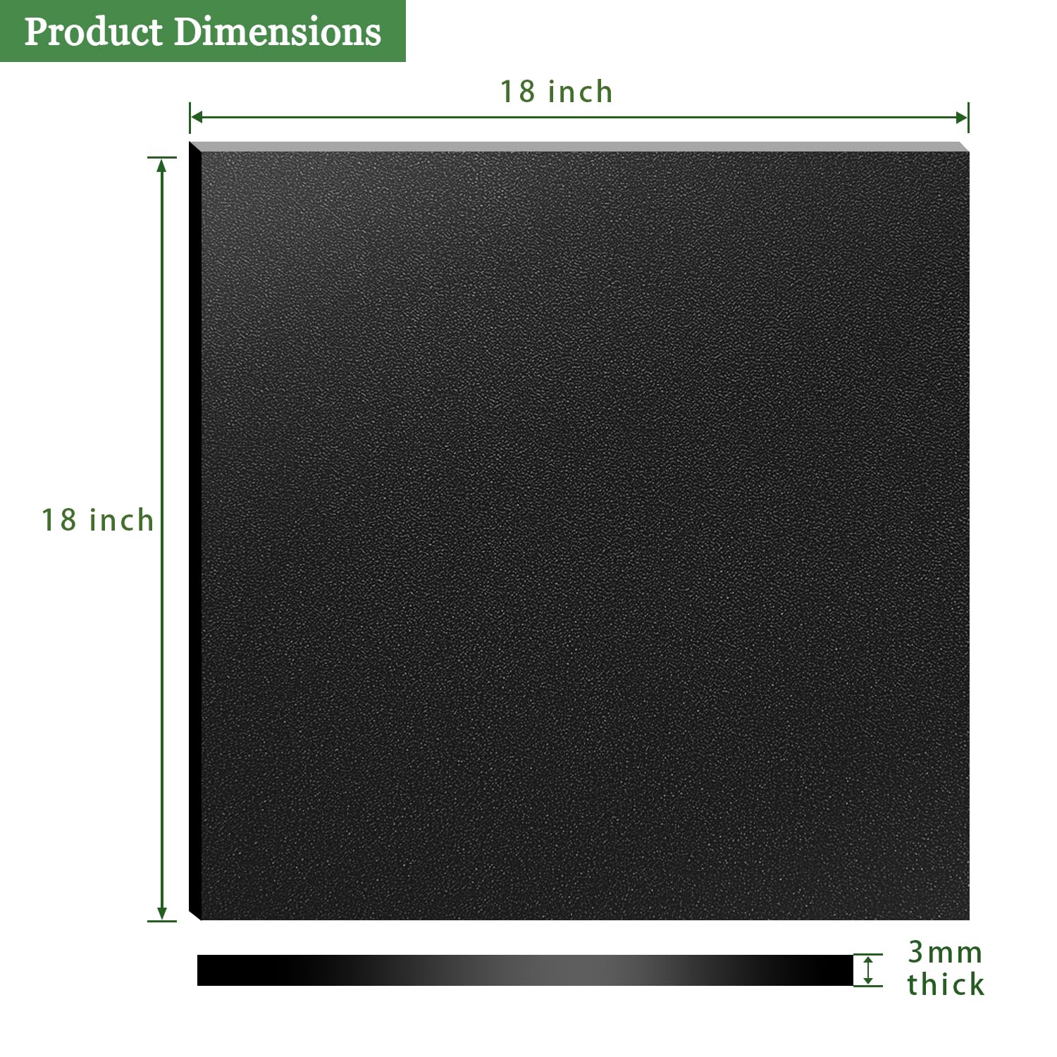 ABS Plastic Sheet - 18x18 for Crafts & DIY -2 ABS Plastic Sheet - 18x18 for Crafts & DIY -2