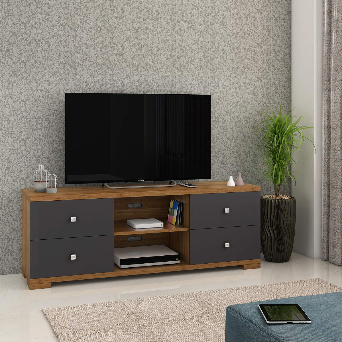 SpacewoodWall Unit Astron 150 - Natural Teak