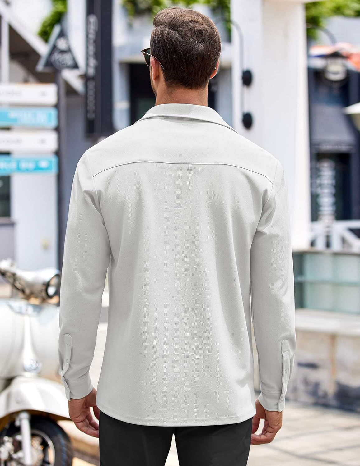 COOFANDY Mens Long Sleeve Button Down Shirts Wrinkle Free Untucked Shirts Casual Dress Shirt for Men - Image 3