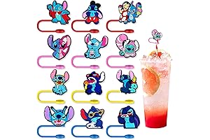 Blue Stitch Straw Topper: Keep Your Iced Drinks Topped Off With Fun