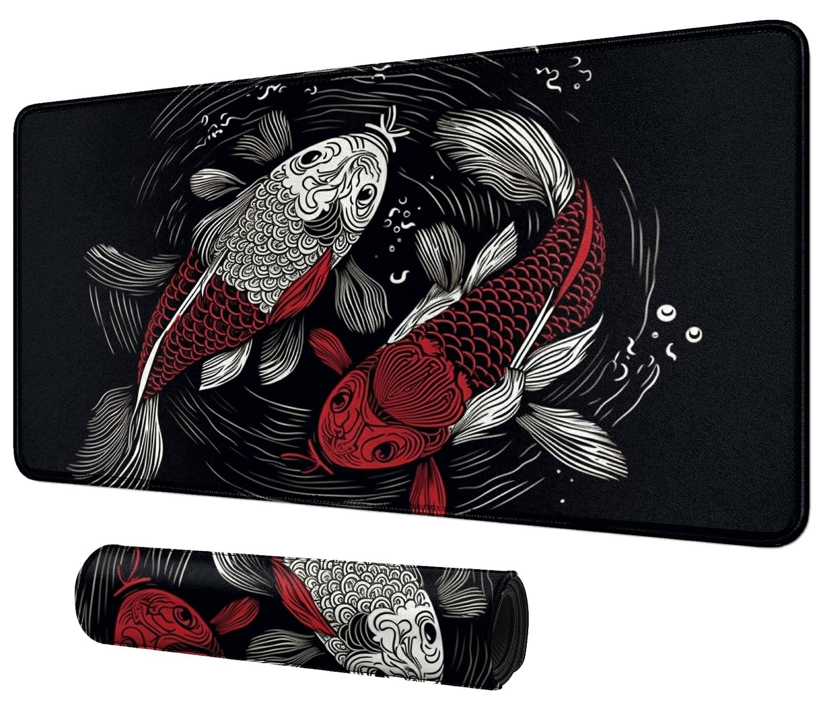 Card Mat for MTG &amp; TCG Playmat,Koi Fish