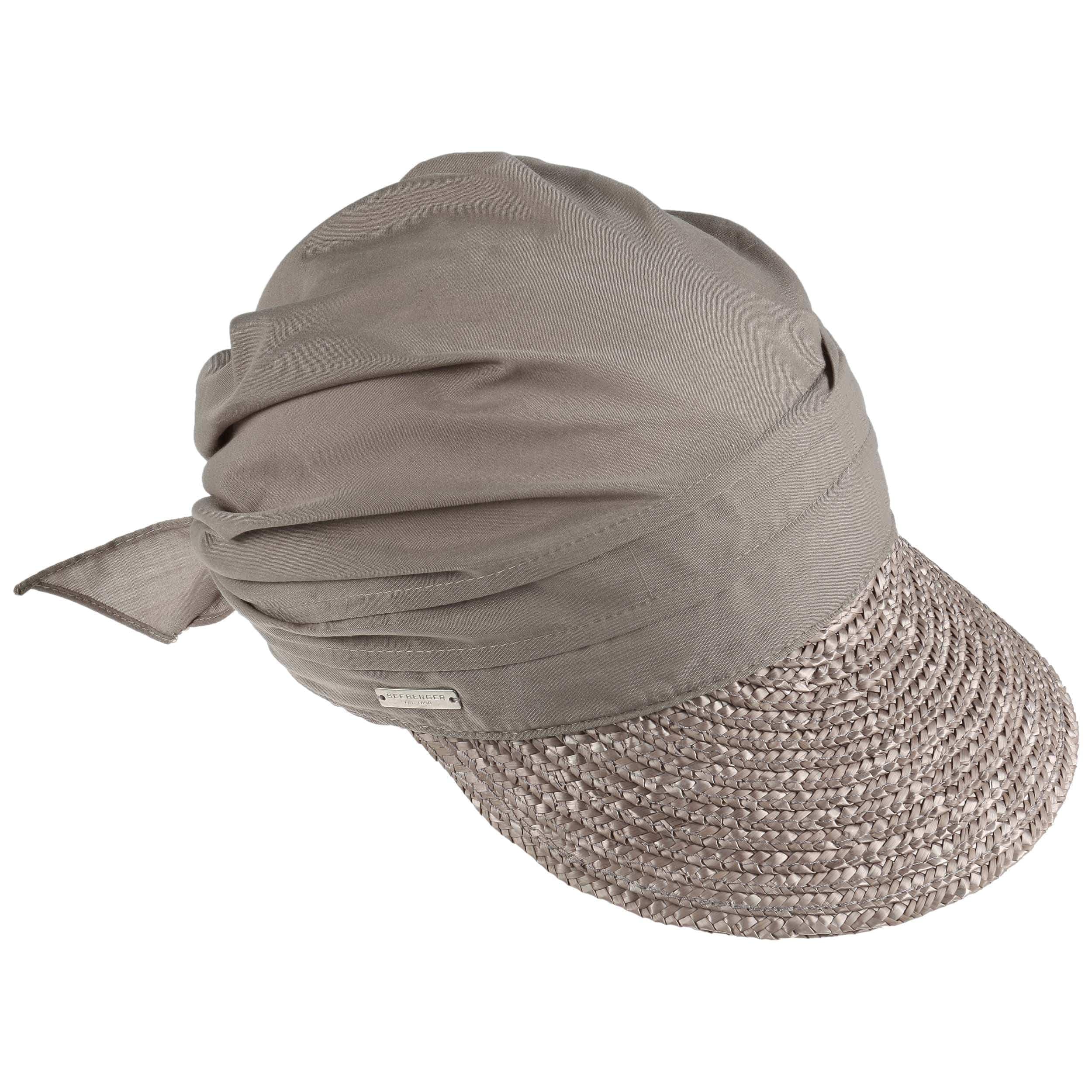 Seeberger Damen Sonnenhut Stroh-/Stoffcap Einfarbig