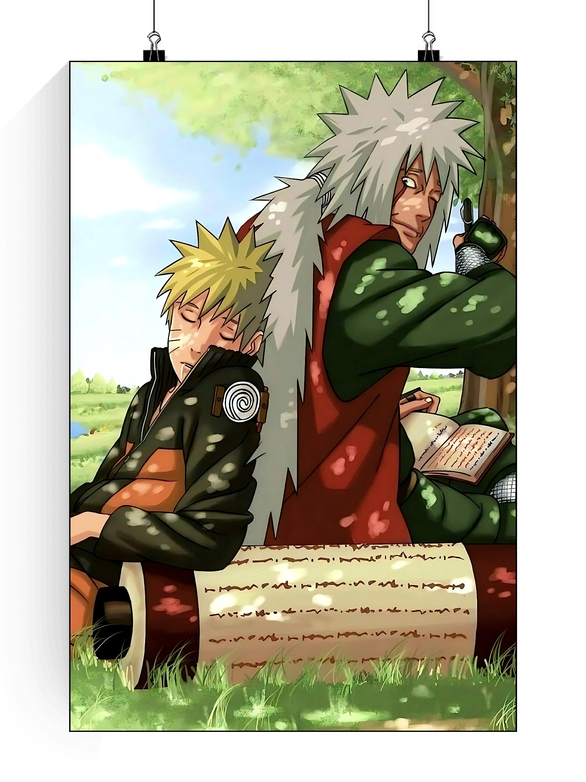 Times Comic Naruto And Jiraiya Poster | Naruto Jiraiya Naruto Uzumaki Anime Poster | Naruto Jiraiya Wall Poster | Naruto Jiraiya