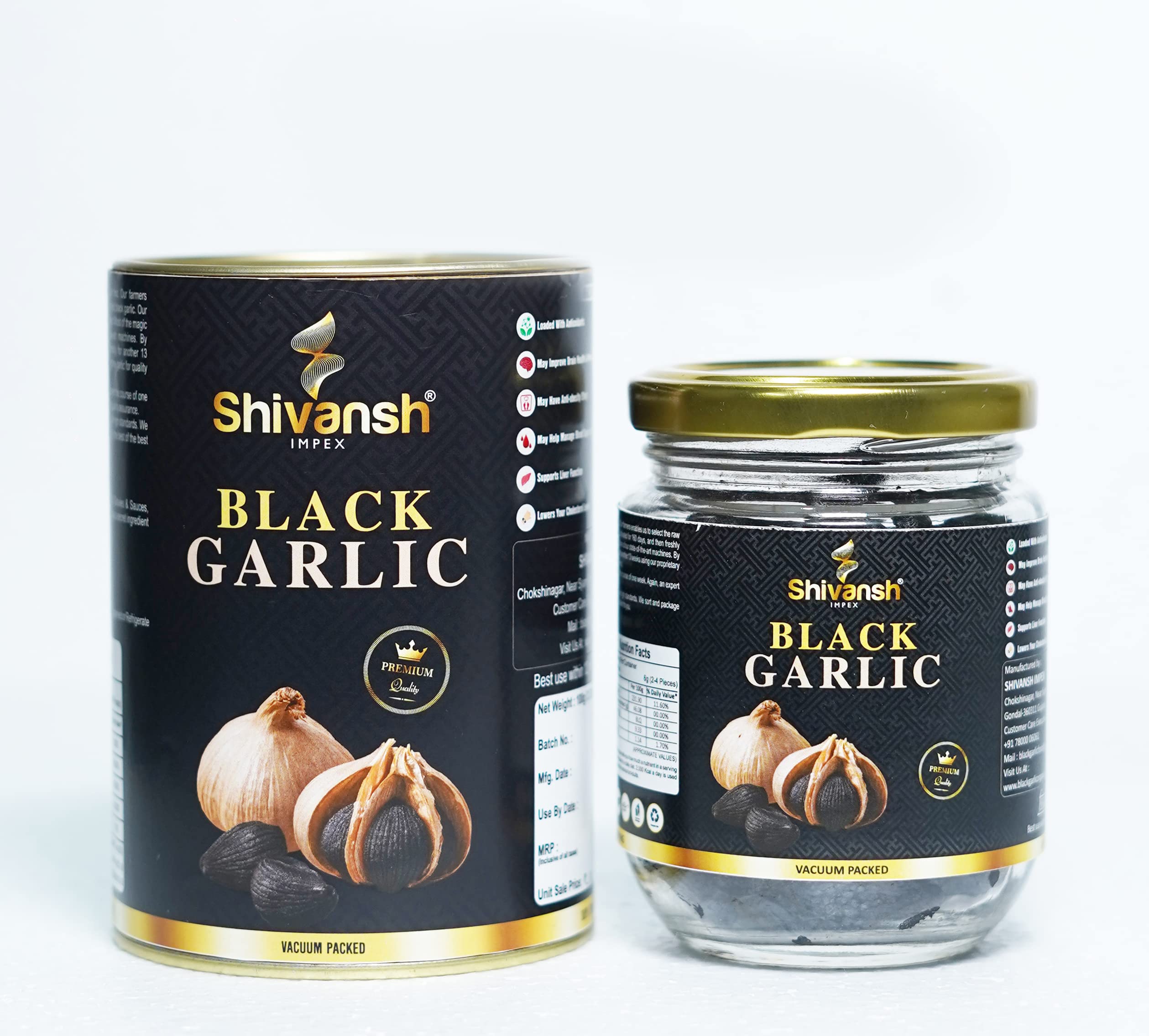 Shivansh Impex Black Garlic - Ready to Eat - Highly Nutritious | Premium A Grade Peeled Cloves – 500 Gms Pack. (B0BRBLCXY2) Amazon Price History, Amazon Price Tracker