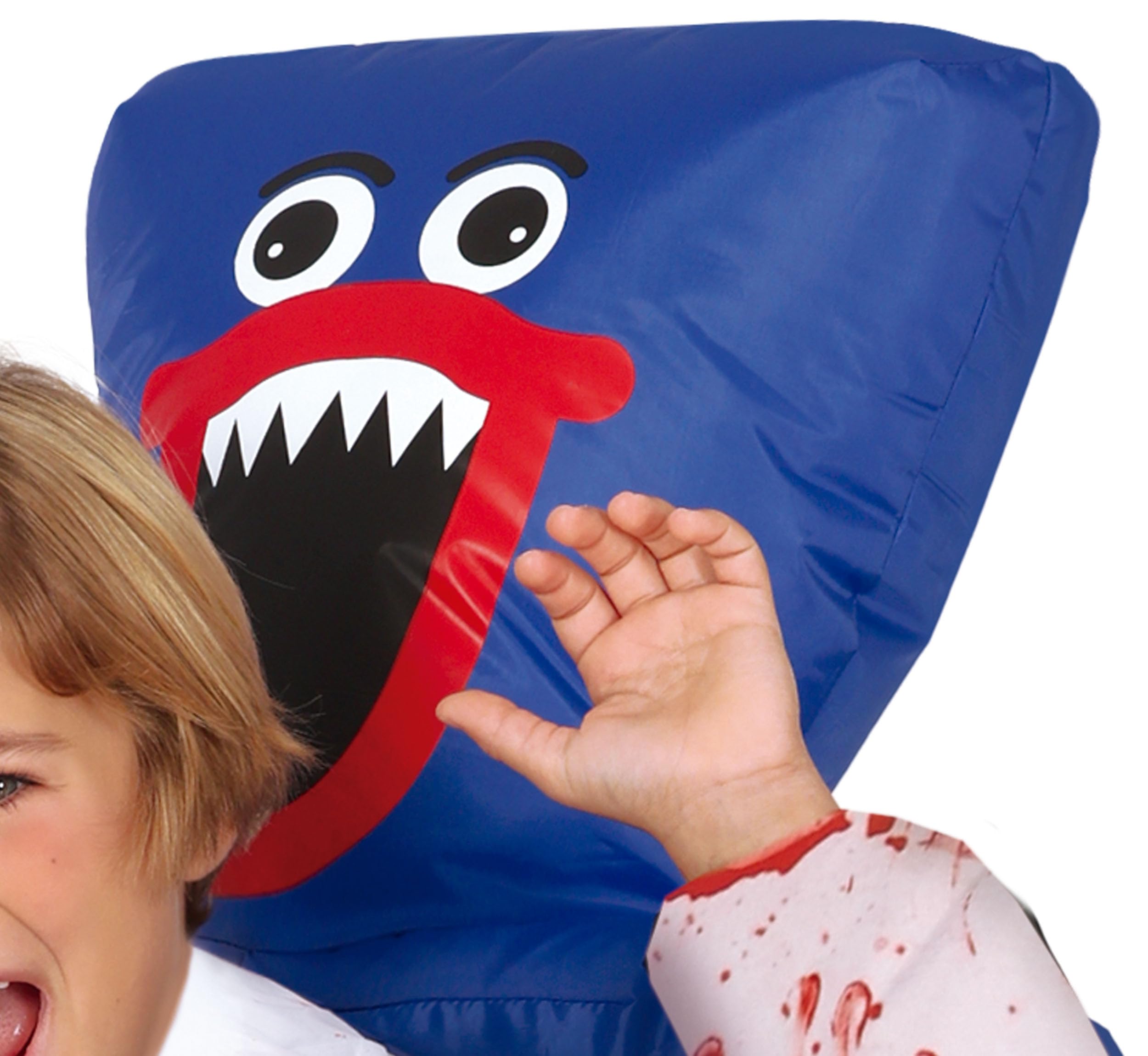 FIESTAS GUIRCA Nadmuchiwany kostium potwora Huggera dla dzieci - Niebieski Zły Pluszowy Miś z Dzieckiem - Kostiumy na Halloween dla dziewczynek i chłopców