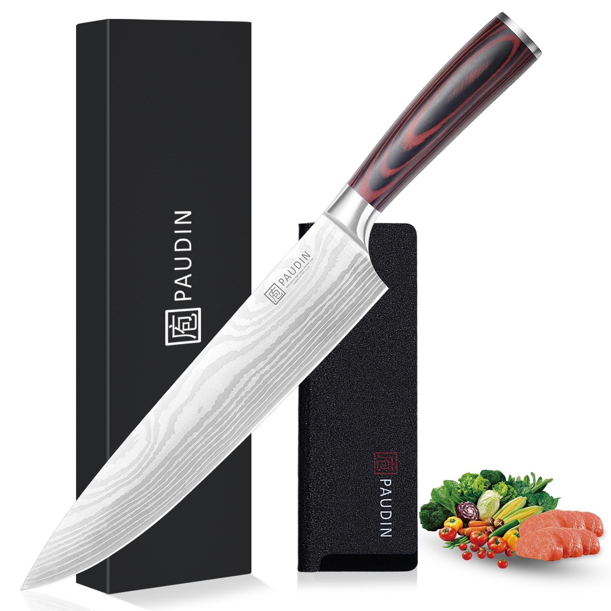 PAUDIN 10″ Carving Knife, Curved Brisket Slicing Knife for Meat Cutting — Amazon image 13
