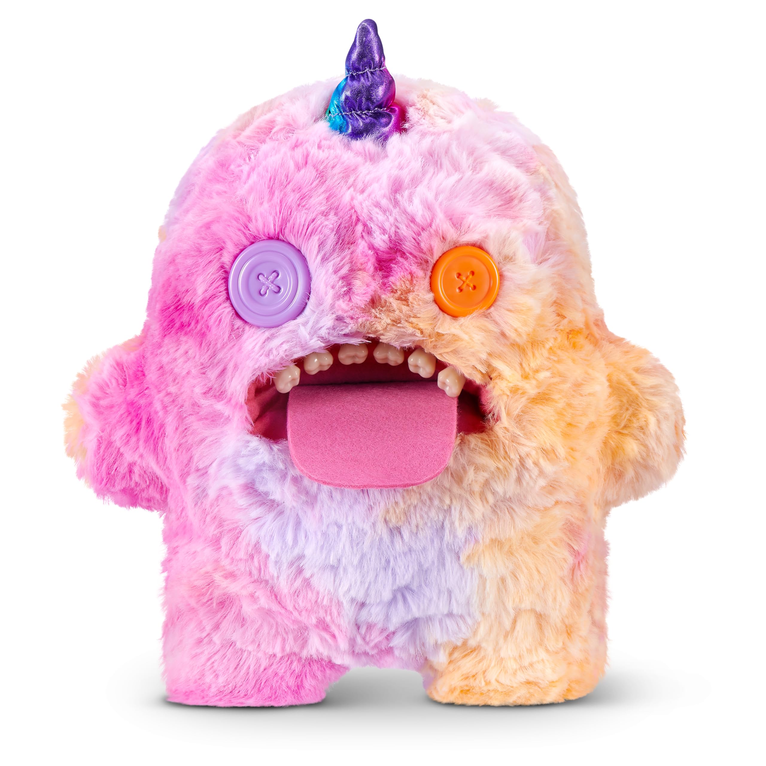 Fuggler Fugglercorns 9 Inch Plush Collectible Toy (Oogah Boogah) by ZURU Featuring Funny Ugly Monster Unicorn Designs with Glitter Details, HumanβLike Teeth, Crooked Horns