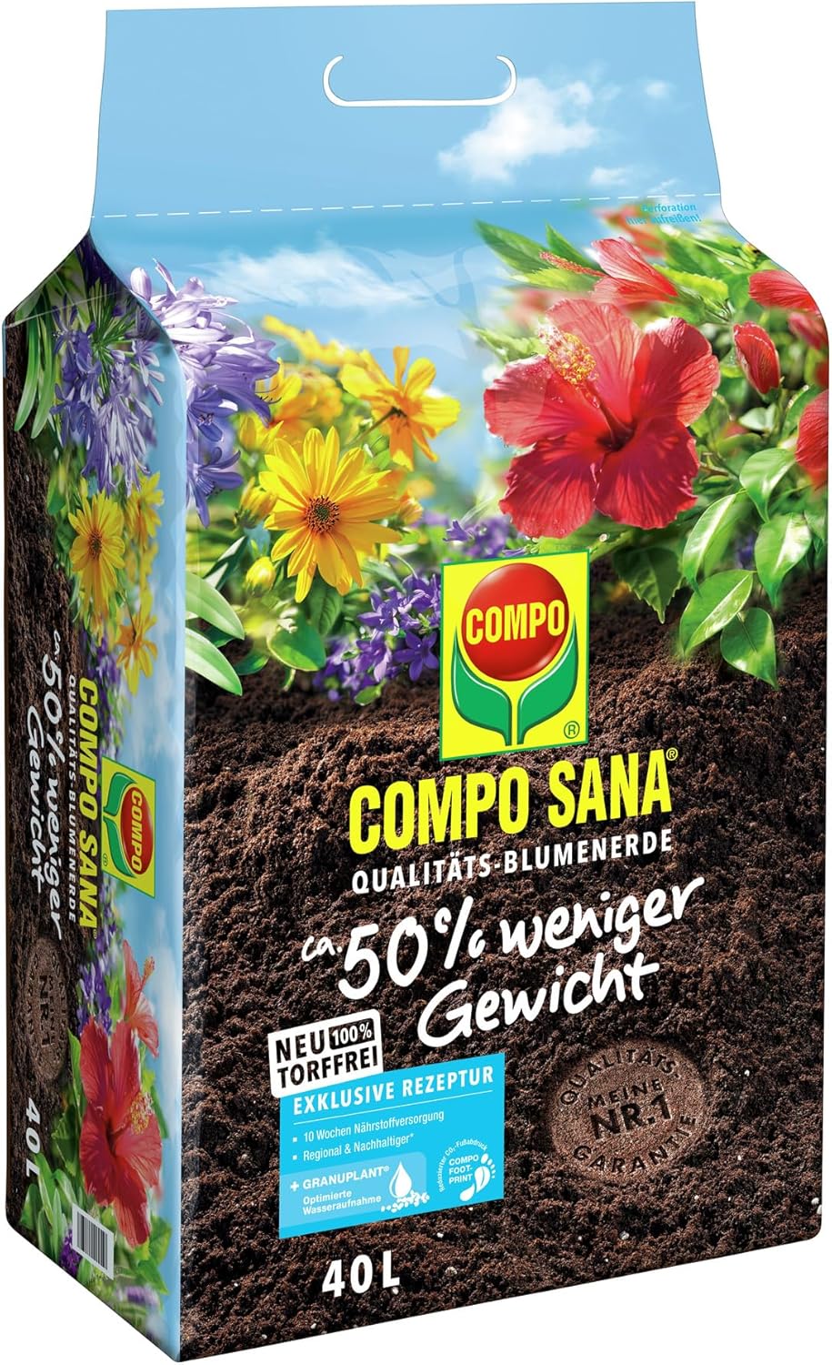SANA® Qualitätsblumenerde Trauermücken torffrei weniger