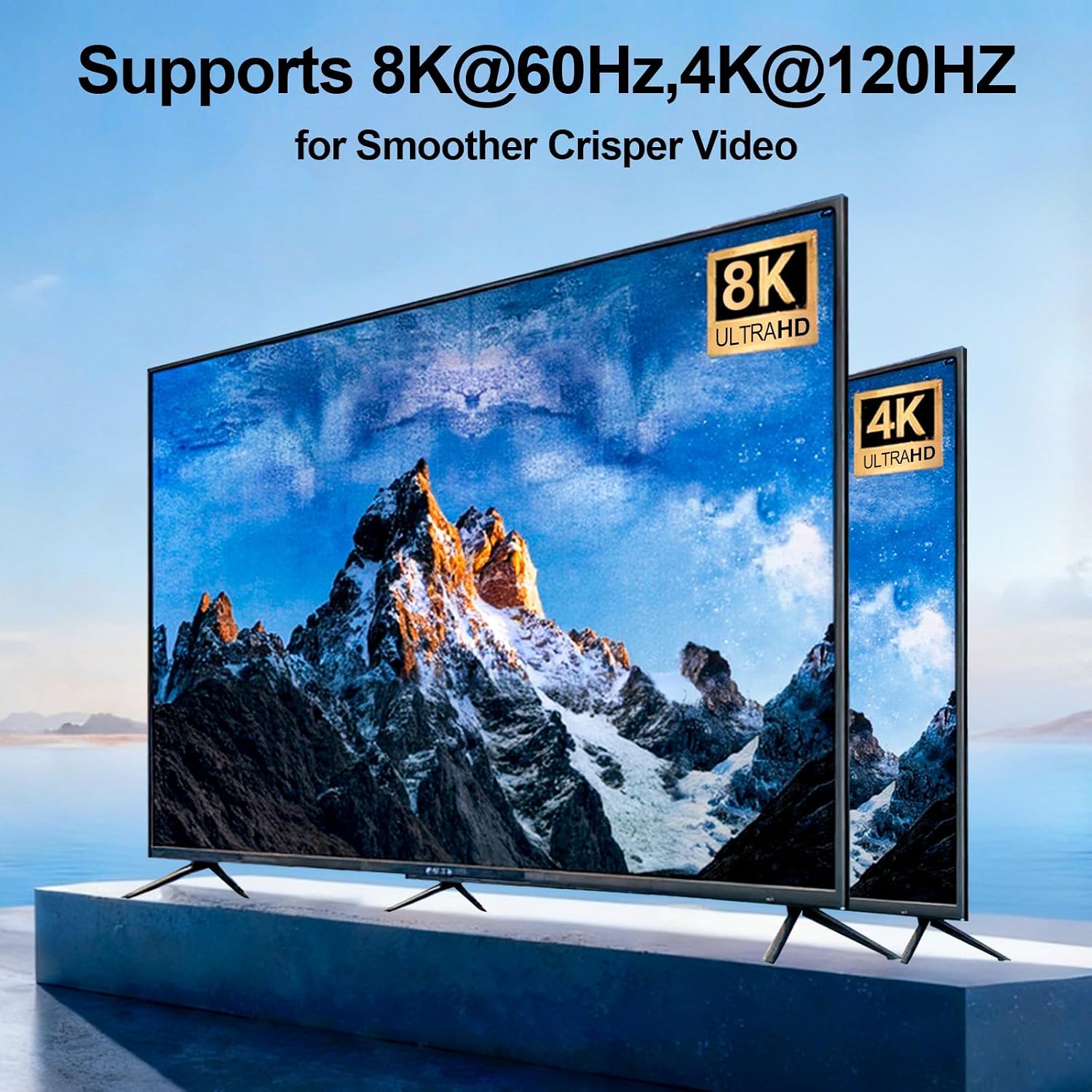 Mini HDMI to HDMI Adapter 2-Pack, 8K@60Hz 4K@144Hz 2K@240Hz, Gold-Plated Converter with 48Gbps HDMI 2.1 High-Speed, Bidirectional Adapter for DSLR Camera, Tablet, Laptop, HDTV, Projector, PS5, Xbox