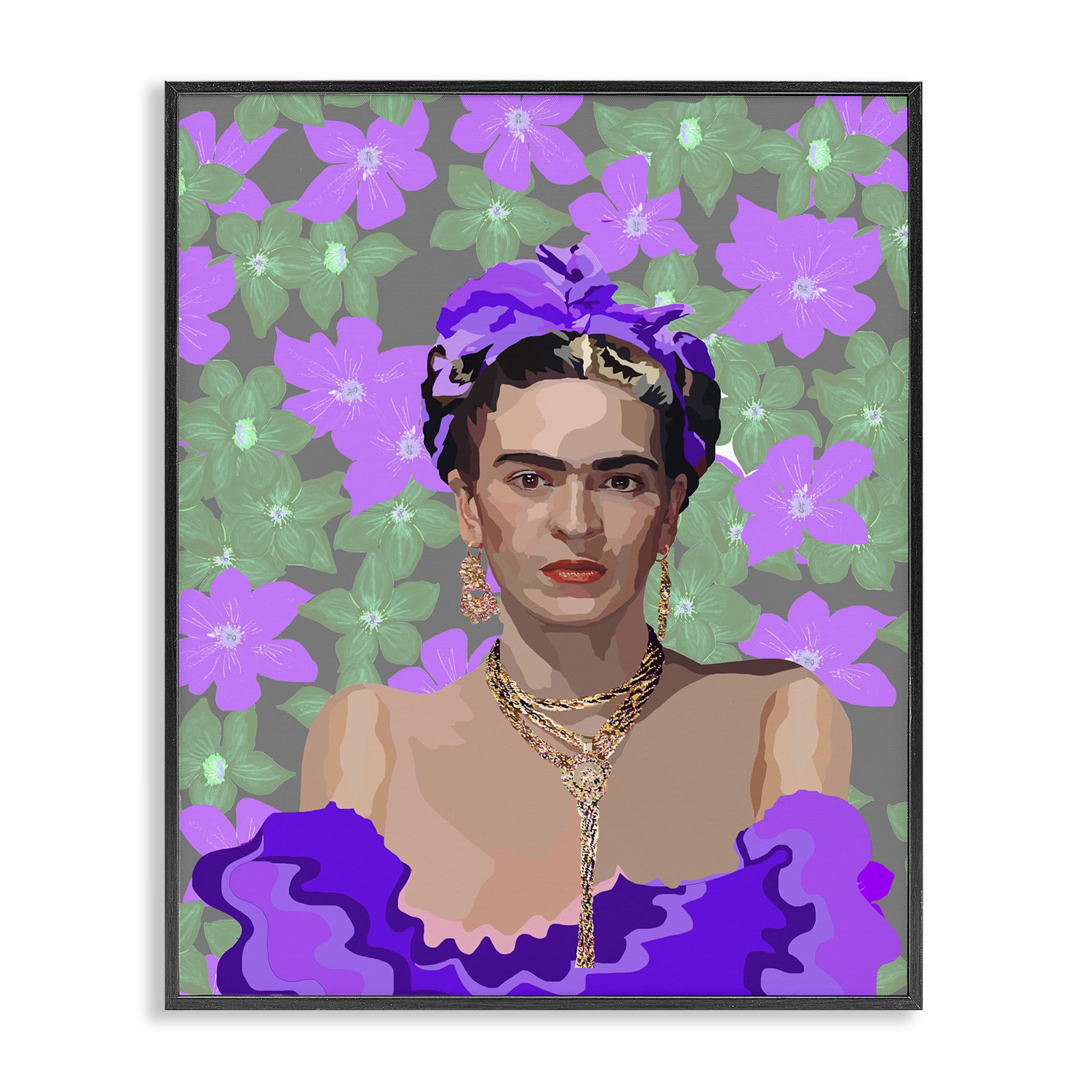 Giclée Art Frida Floral Reverie Stupell oeuvre encadrée pour deco murale