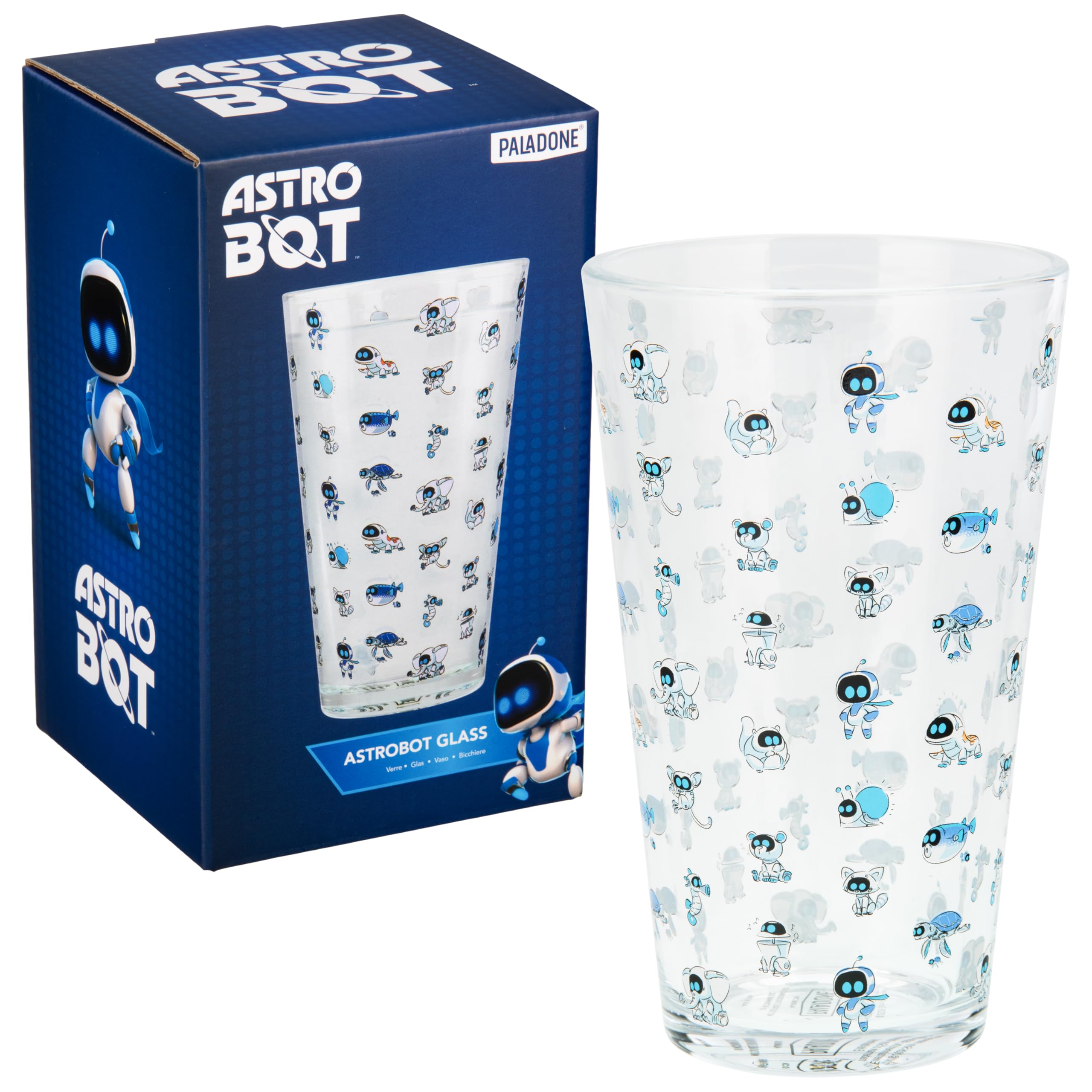Paladone Astrobot Drinking Glass - Officially Licensed Astrobot Product