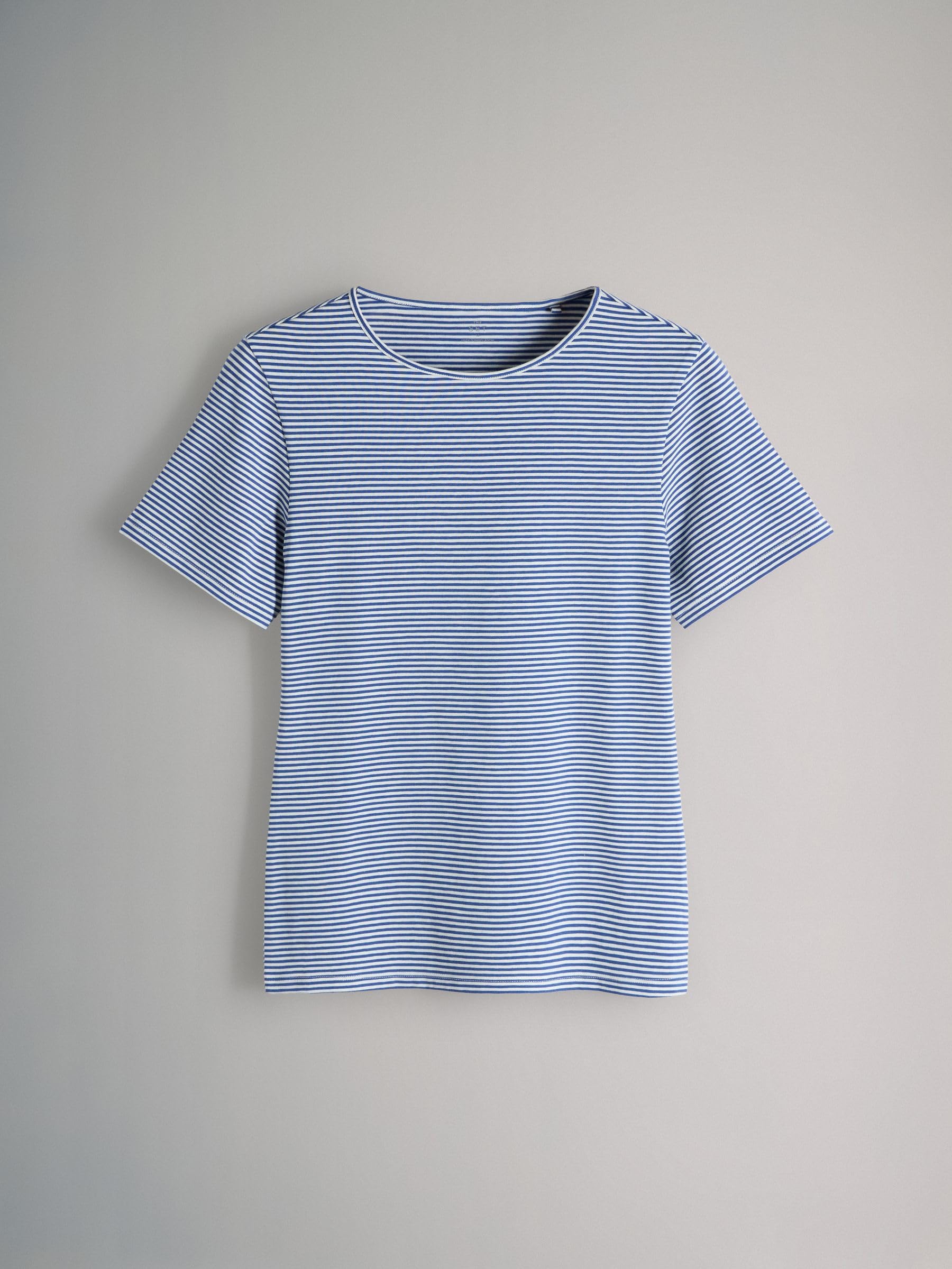 THE SET Donne Confezione da 5 t-Shirt Girocollo Aderenti | Standard, a maniche corte, Pull On