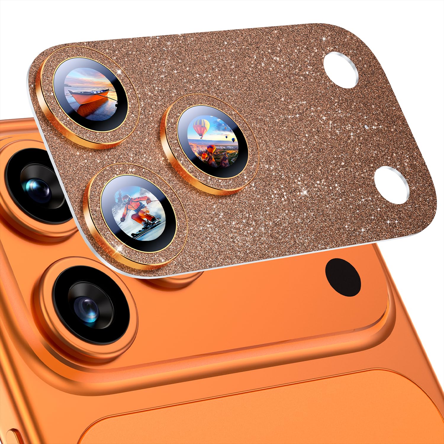 Uyiton for iPhone 17 Pro Max Camera Lens Protector, Metal Frame Glass Cover