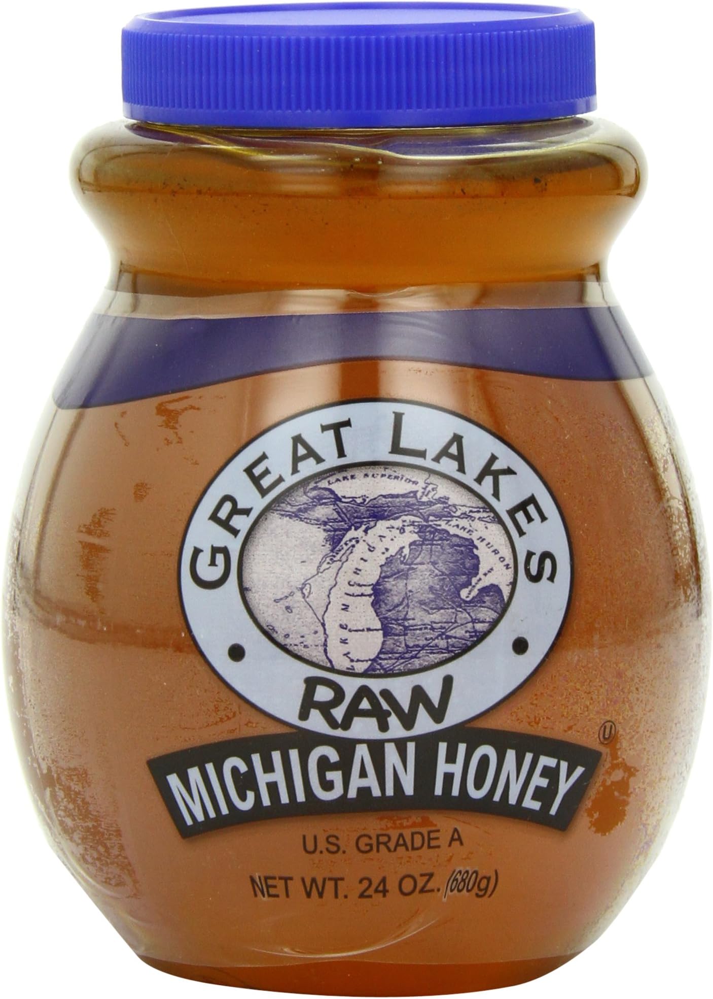 HoneyTree Great Lakes Raw Michigan Honey, 24-Ounce
