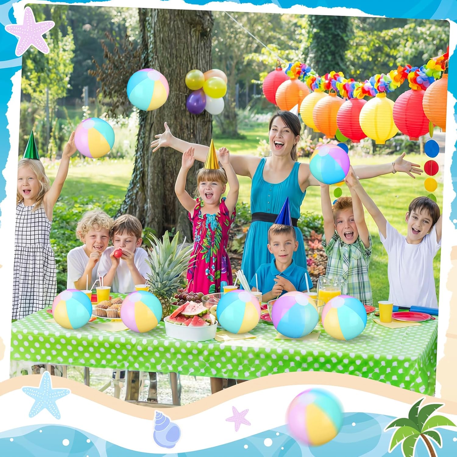 Zhanmai 100 Pack Inflatable Beach Balls 5 Inch Summer Beach Ball Pool Party Toy for Kids and Adults Blow Up for Party Favor Daily Game Toys Birthday Decorations (Macaron Color)