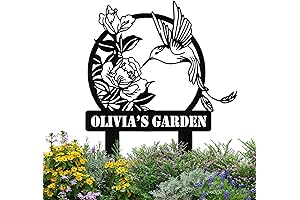 Personalized Garden Signs with Stake - Custom Outdoor Garden Decor