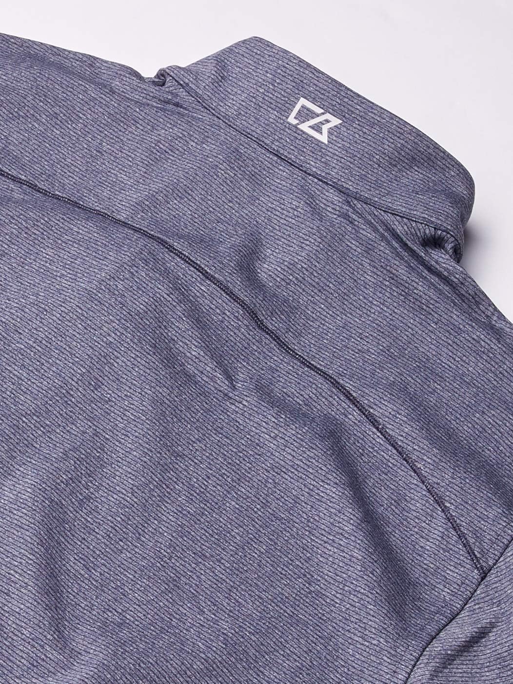 Cutter & Buck Men's Soft, Performance, Subtle Stripe Shoreline Half-Zip Pullover