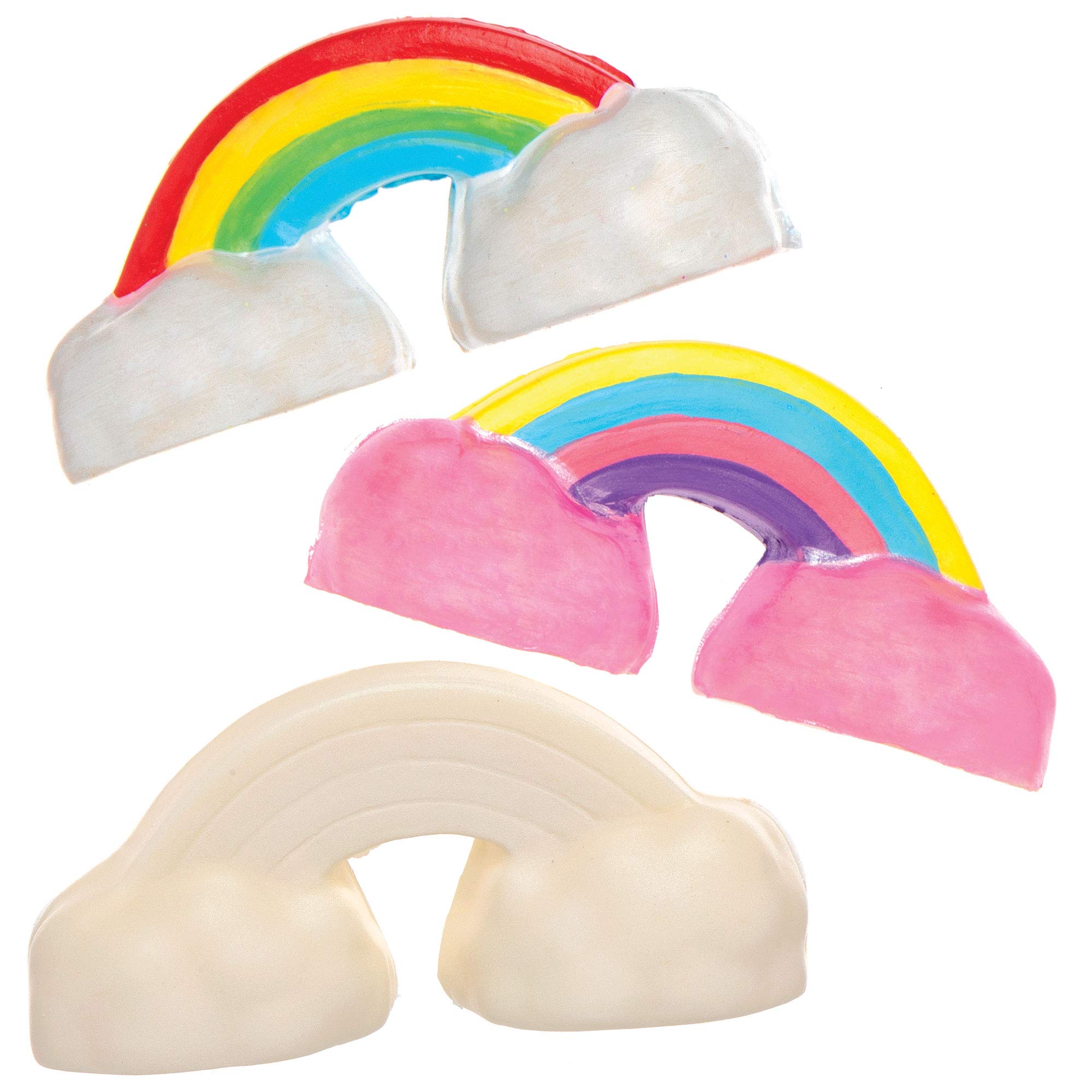 AX130 Design Your Own Squeezy Rainbows, For Kids Arts and Crafts Projects (Pack of 4), Assorted