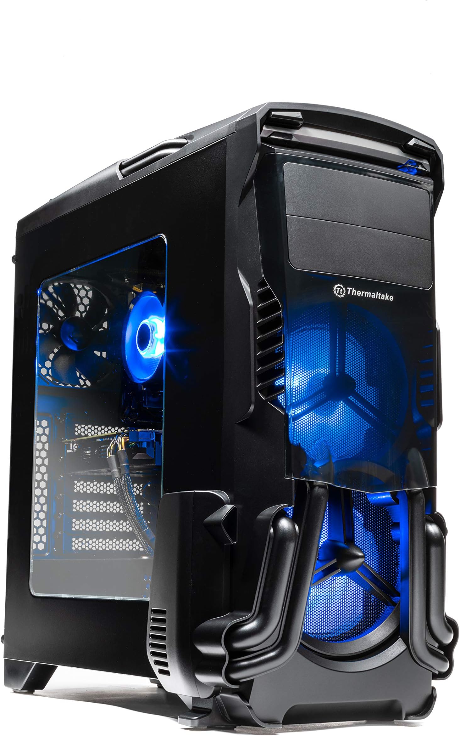 SkyTech Rampage - Gaming Computer PC Desktop – Ryzen 5 1600 6-Core 3.2 GHz, NVIDIA GeForce GTX 1060 3GB, 500G NVMe PCIe SSD, 8GB DDR4, AC WiFi, Windows 10 Home 64-bit (8GB Version)