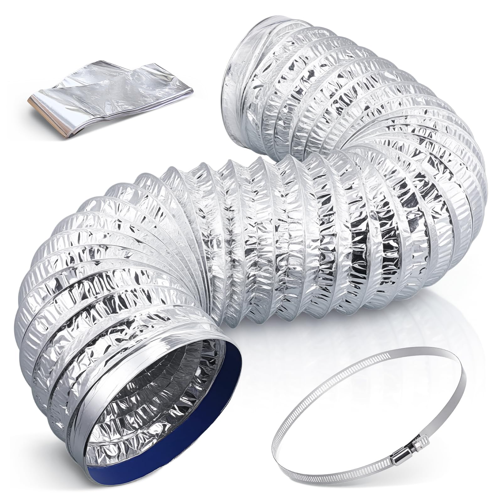 Mumusuki Tuyau D'évacuation Flexible En Aluminium Isolé De 17