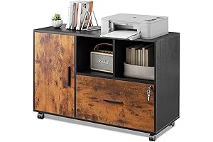 DEVAISE Office Table with Drawers for Home and Office