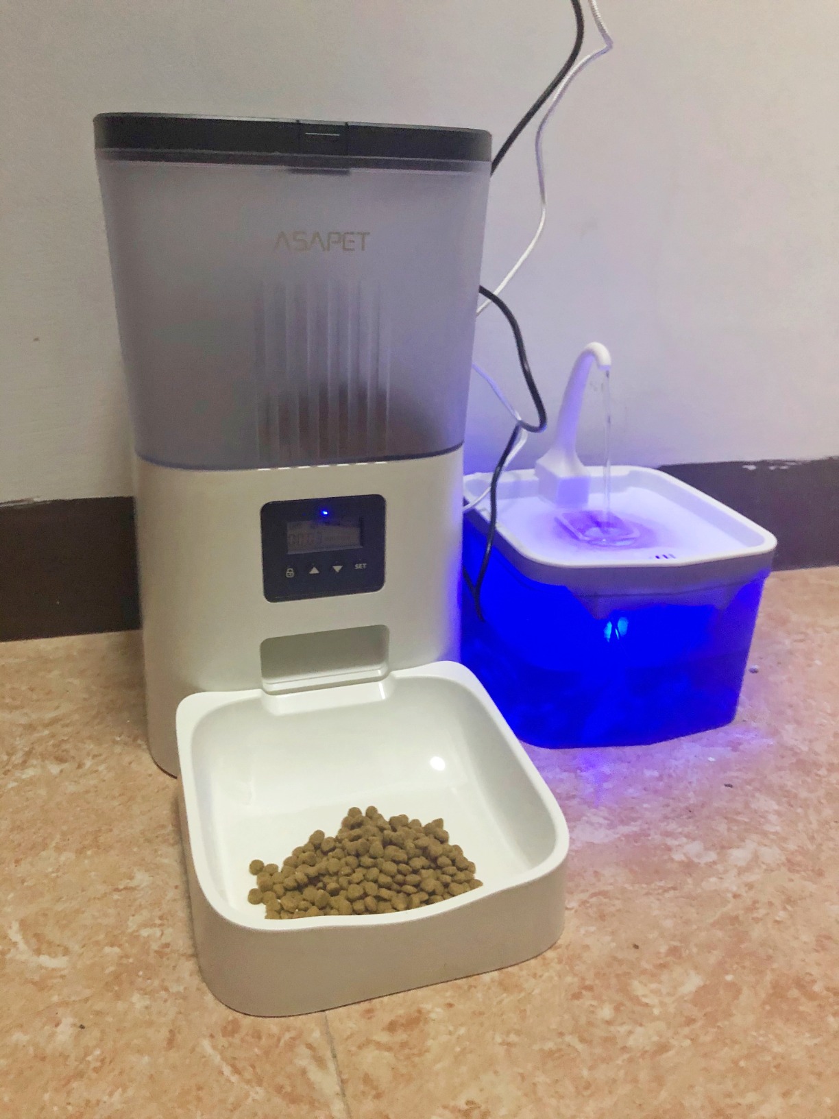 12/mo Finance Asapet 4L Automatic Cat Feeders and 2L Cat Water Fountain, Automatic Pet Feeder