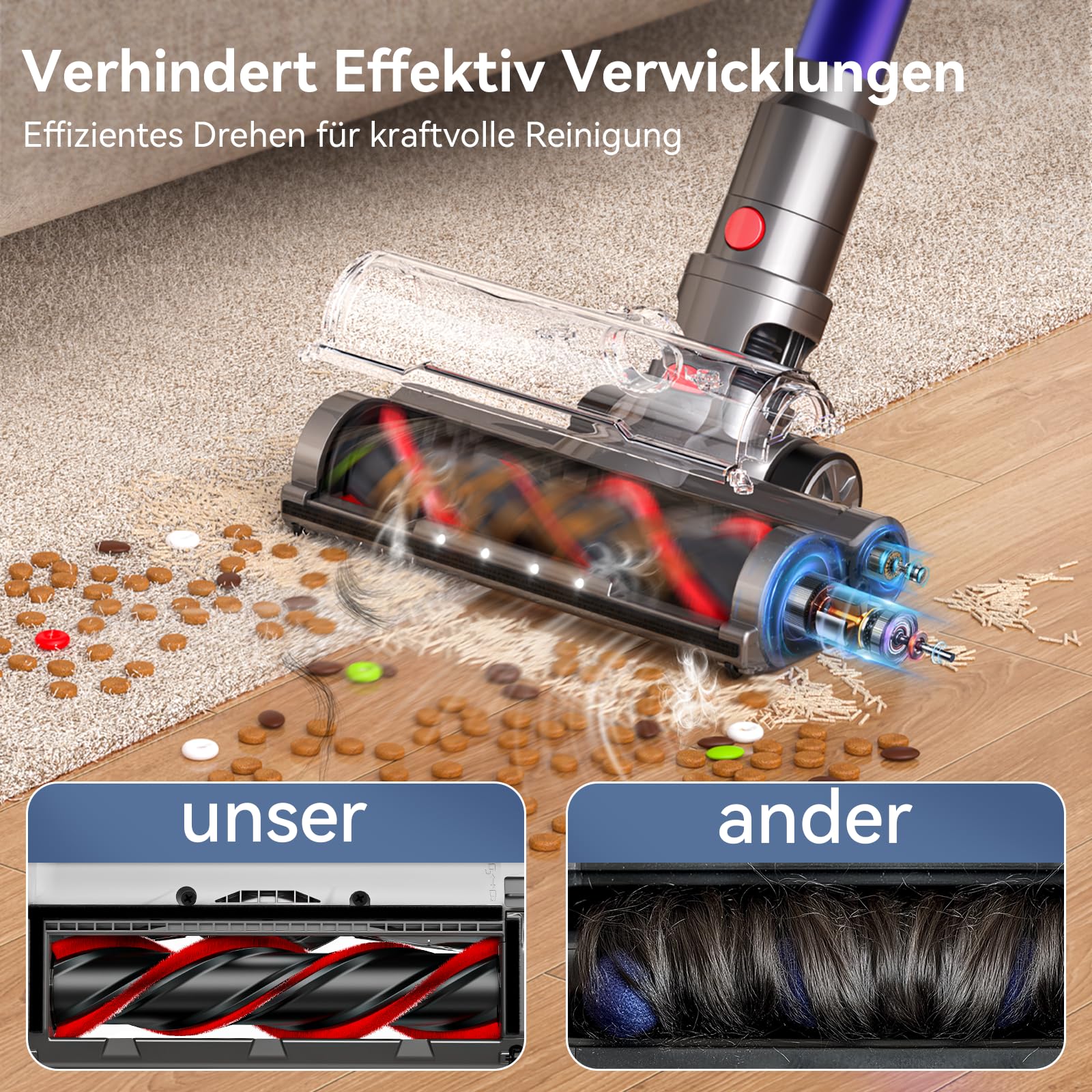 Belife BVC11 Aspirateur Balai sans Fil,45KPa/550W/45 Mins,Écran Tactile Belife BVC11 Aspirateur Balai sans Fil,45KPa/550W/45 Mins,Écran Tactile