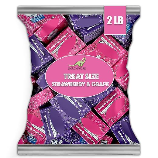Nerds Candy Bulk 2LB Bag of Strawberry and Grape Nerds Bulk Mini Boxes by Snackivore.