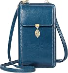 HUANLANG Small Crossbody Phone Bags for Women Leather Cell Phone Purse Wallet With Shoulder Strap RFID Blocking Ladies Shoulder Bag Credit Card Slots Lightweight Crossbody for Phone Bag and Wallet