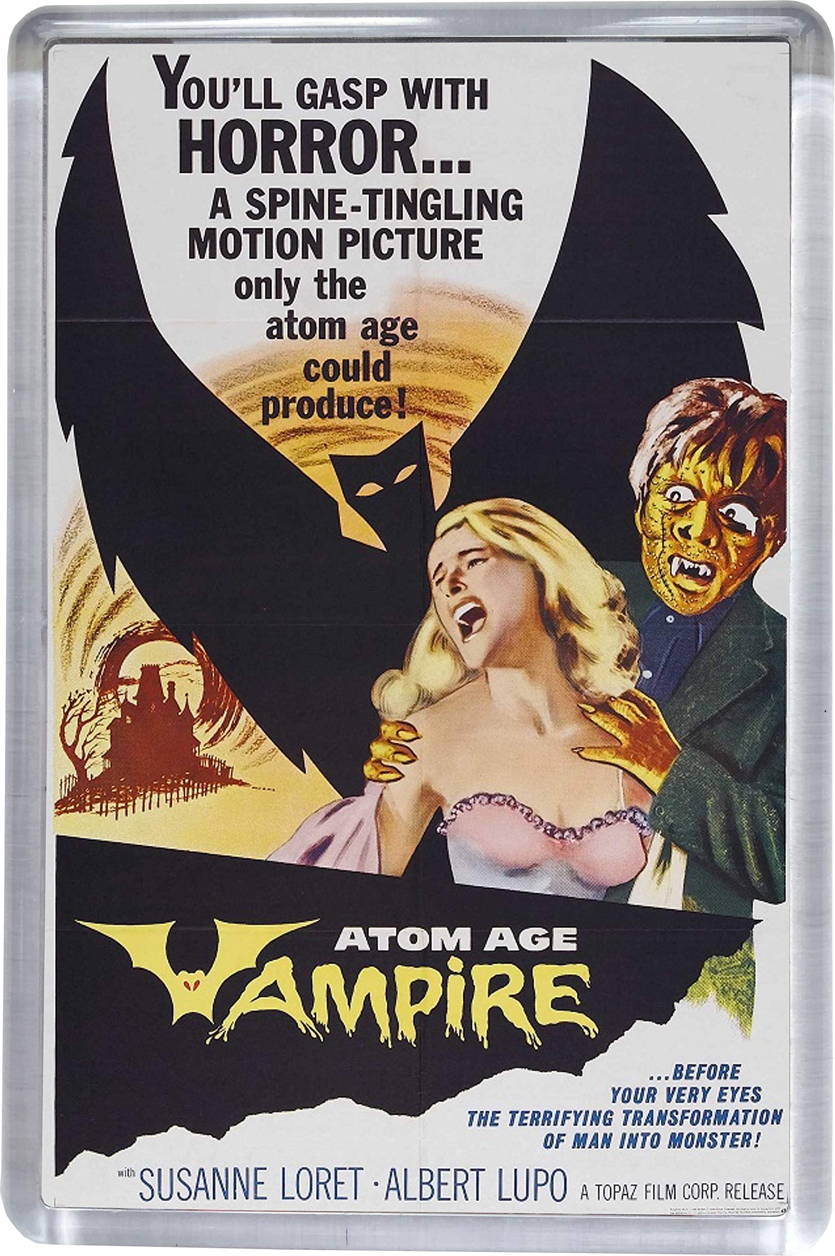 Super Universe Multicolor Atom Age Vampire Classic Movie Poster Fridge Magnet
