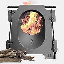 Überleben Stöker Titanium 7.7 oz Ultralight Flatpack Wood-Burning Camping Stove