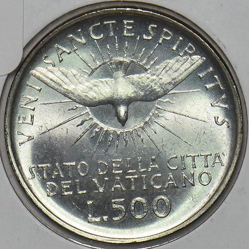 Miniatura 2 de Collectible Coin Vatican 1963 500 Lira Dove animal 491202