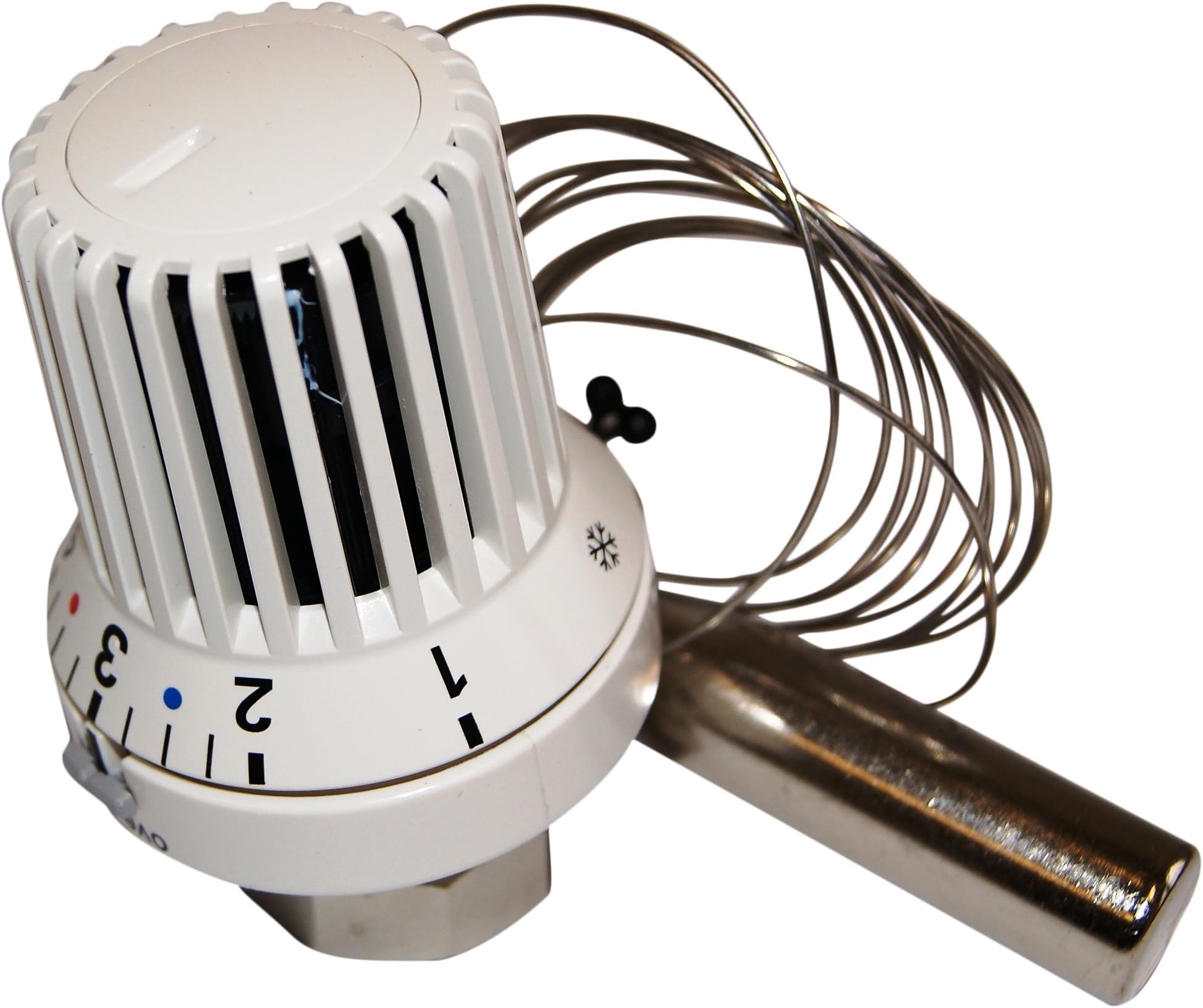 OventropUni XH 1011565 Thermostatic Head with Remote Sensor and Zero Setting 2 m White