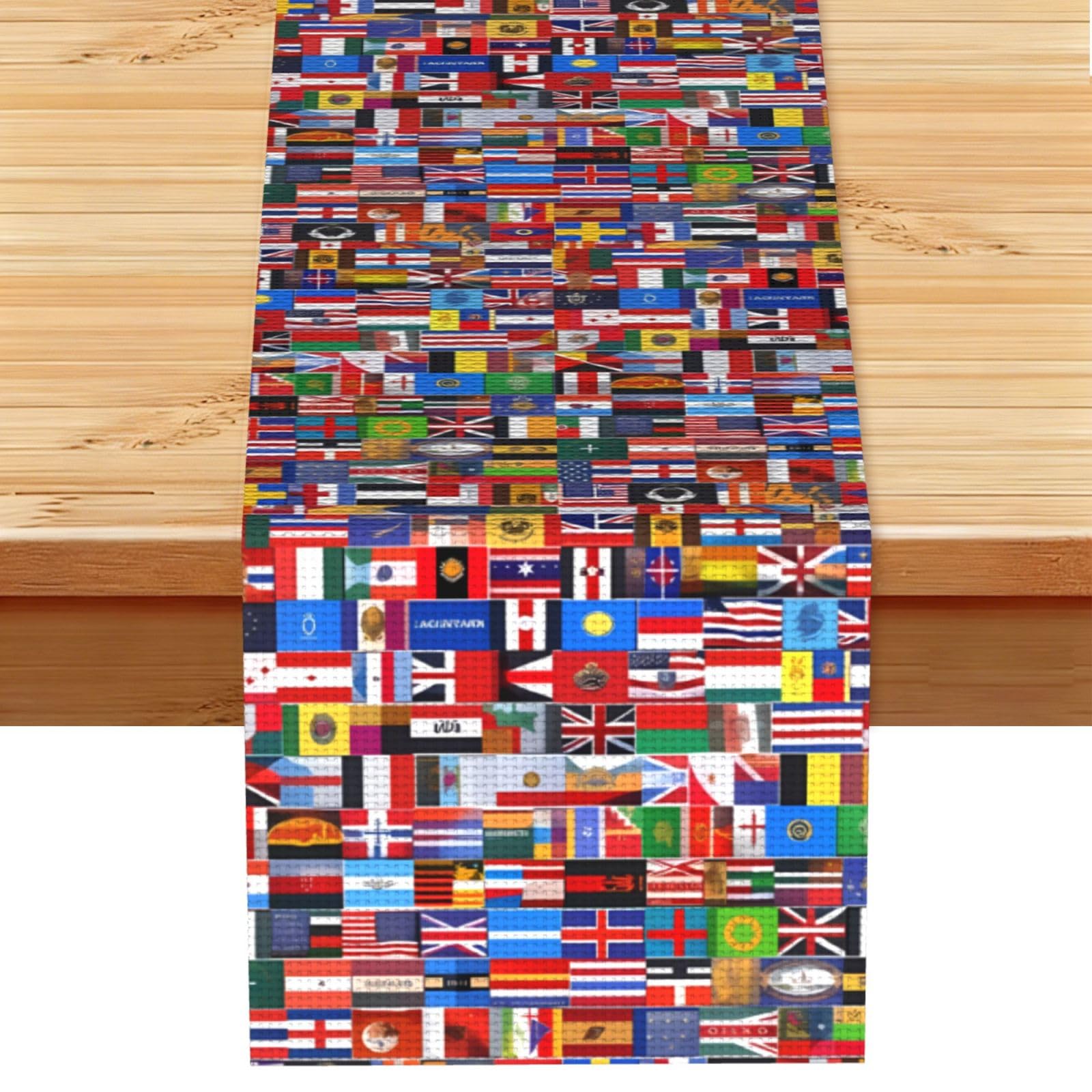 Various flags Table Runner 13x72 Inch Dining Decor