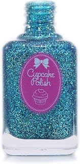 Blue Tourmaline - teal glitter holographic nail polish by Cupcake Polish