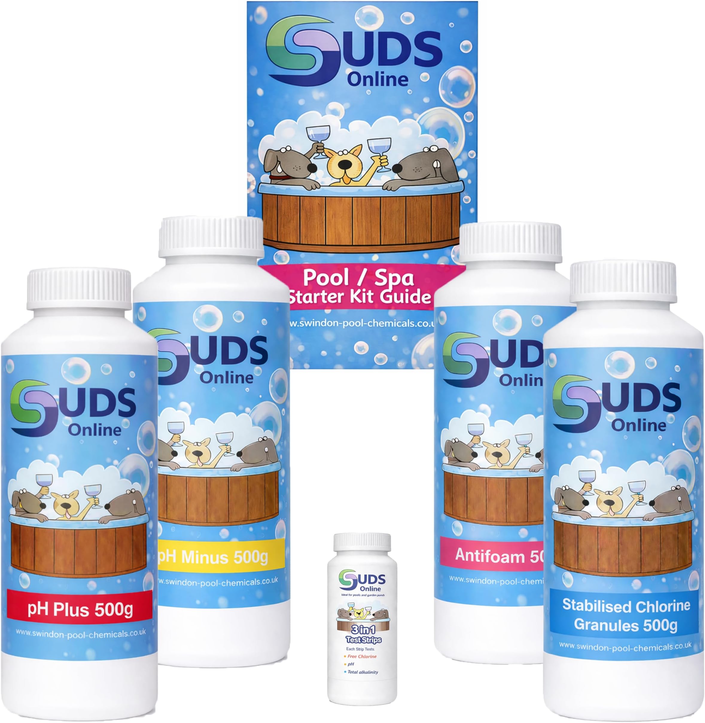 Inflatable Hot Tub Chemical Starter Kit 500g / 500ml kit