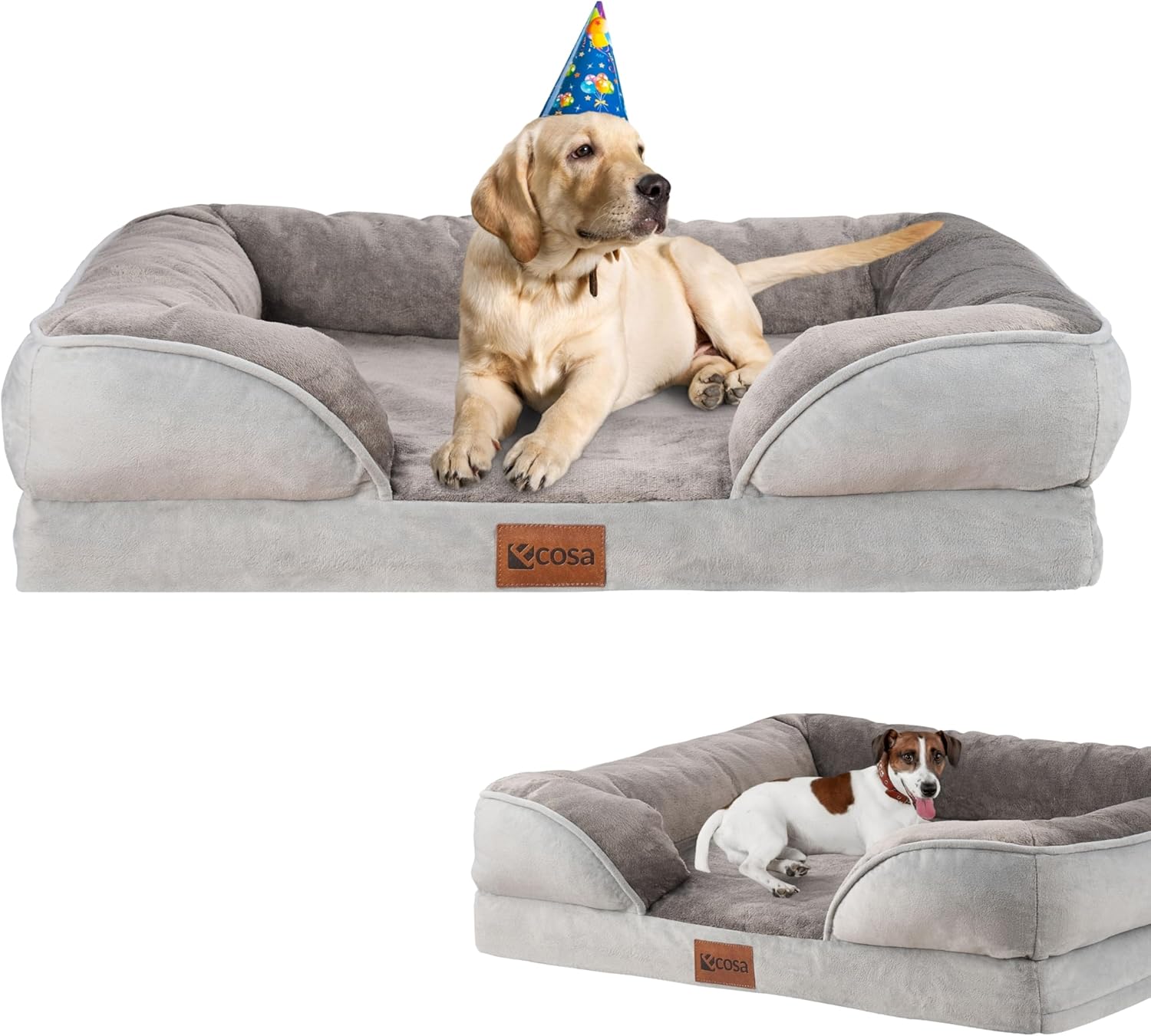 ecosa Waschbares Hundebett für kleine und mittelgroße Hunde, orthopädisches Hundebett, Hundekorb, Katzenbett, Hundesofa, orthopädische Schaumstoffeinlage, abnehmbarer waschbarer Bezug ecosa Waschbares Hundebett für kleine und mittelgroße Hunde, orthopädisches Hundebett, Hundekorb, Katzenbett, Hundesofa, orthopädische Schaumstoffeinlage, abnehmbarer waschbarer Bezug