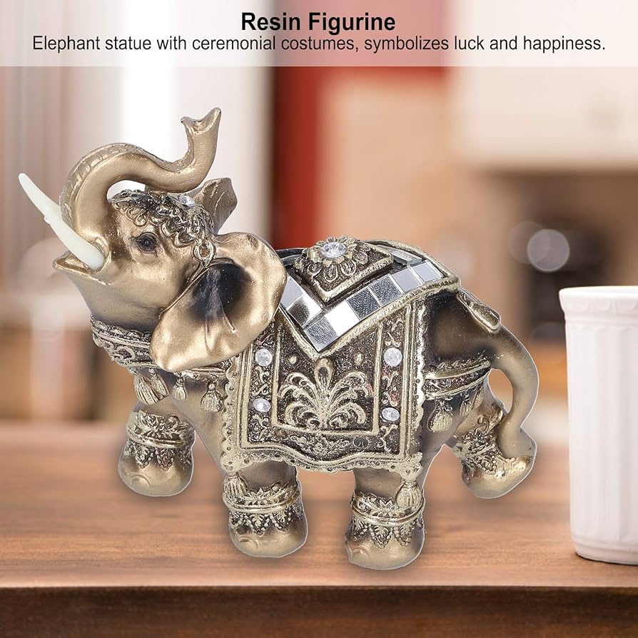 タイ製 金の象の装飾品 新品 Amazon.co.jp: エナメルクラフトフォーチュン縁起の良い象