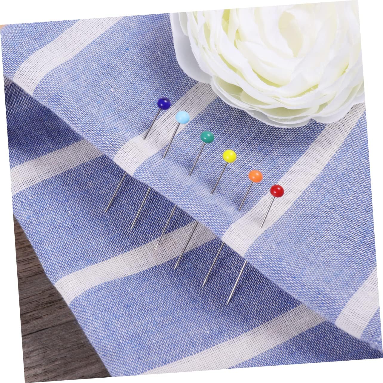 Uonlytech 200pcs Glass Head Sewing Pins Heads x Craft Pins for DIY Sewing Dressmaking Quilting and Decoration Projects