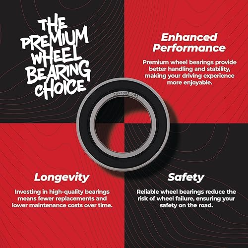 Miniatura 4 de All Balls Racing 25-1003 Kit de juntas de rodamiento de rueda compatible con/reemplazo para Honda