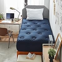 Vista 25 de Hansleep Cubrecolchón de espuma viscoelástica tamaño individual, cubrecolchón de espuma individual de viscosa derivada del bambú, funda de colchón