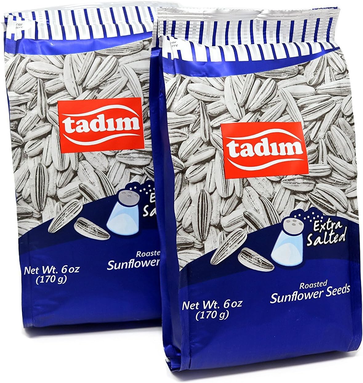 Sunflower Seeds 6 Oz New Date (Extra Salted, Pack of 2)