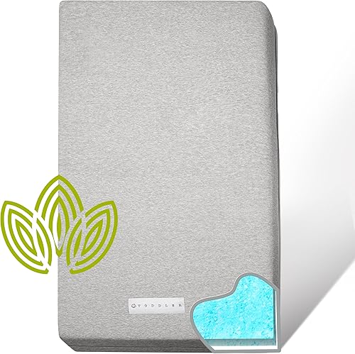 Colchón de algodón orgánico para cuna de doble cara, colchón de espuma viscoelástica prémium de 2 etapas para bebé, hipoalergénico CertiPUR-US,